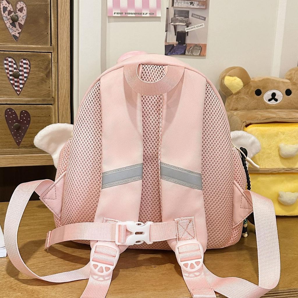Schoolbag sweet fun playful soft cute cartoon schoolbag sweet girl heart cute kindergarten baby spring outing research small backpack