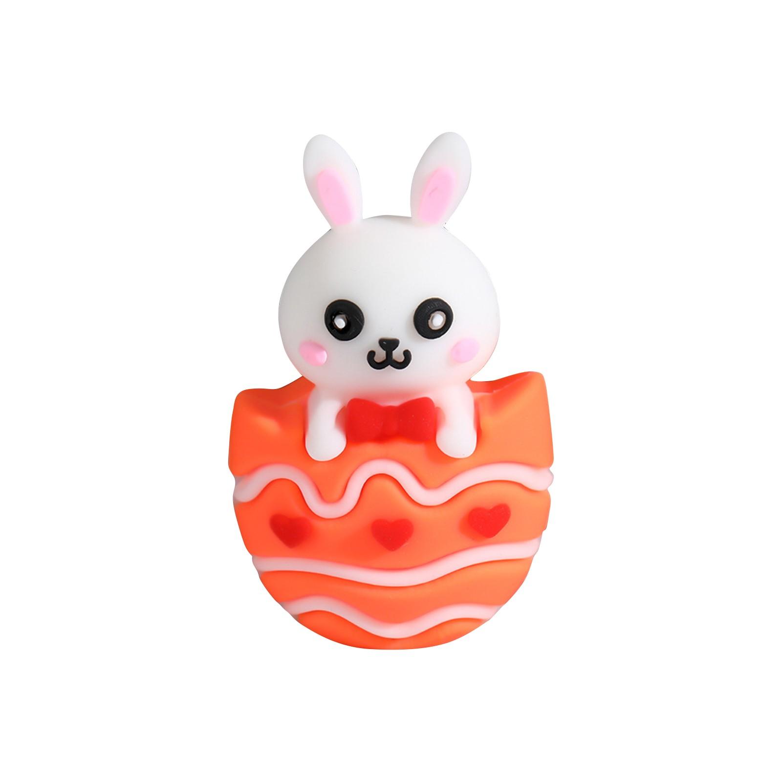 

Украшения в виде пасхального кролика и фигурки животных для украшения пасхального стола, фигурки пасхальных кроликов, наполнители для пасхальных яиц One Size красный