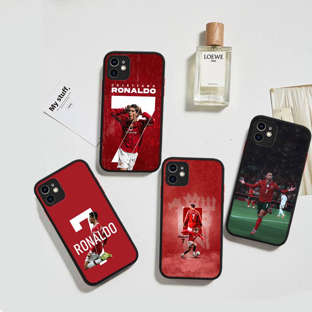 Famous Football Players C-CR7 For Silicone Matte Phone Case For iPhone 16 Pro Max 15 14 13 12 11 X XS MAX