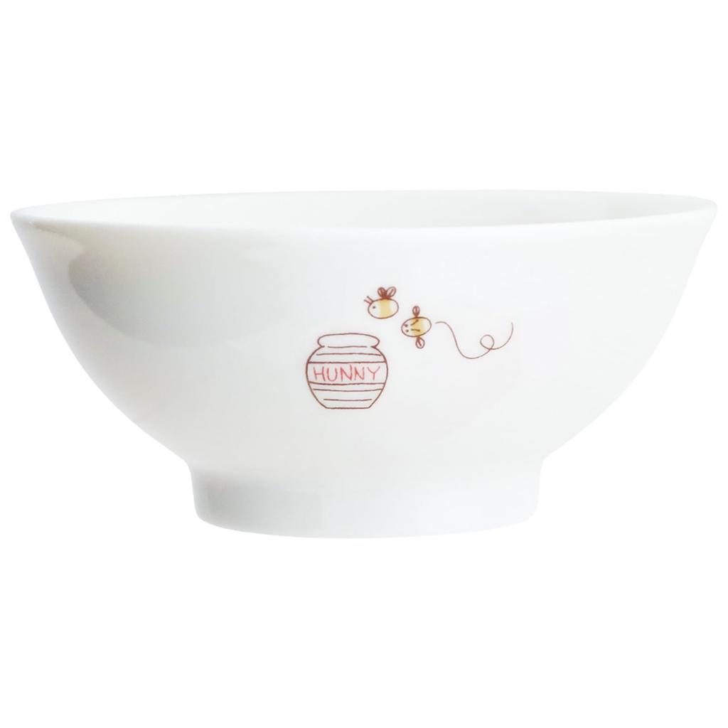 Disney the Microwave and Dishwasher Character Made In 116120 "Winnie Pooh" Children's Bowl, 10.5cm Diameter, Safe, Tableware, Children's Tableware,