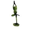 Resin Yoga Frog Ornaments for Office, TV, or Wine Cabinet Decor