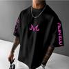 Men's T-shirt Majin Buu print anime summer boy short sleeved shirt