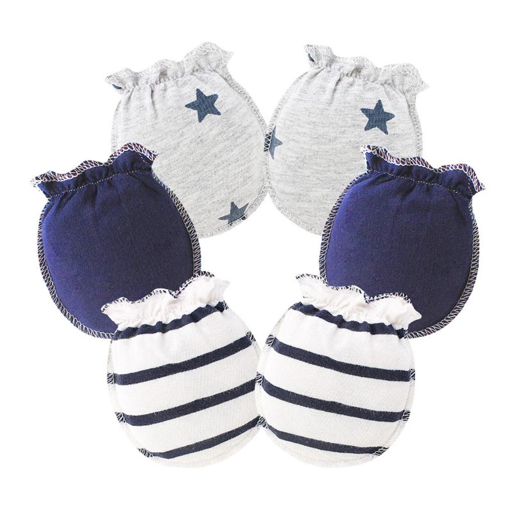 Baby-Fäustlinge für Kleinkinder, Jungen und Mädchen, kratzfeste Fäustlinge aus Baumwolle, 3er-Set