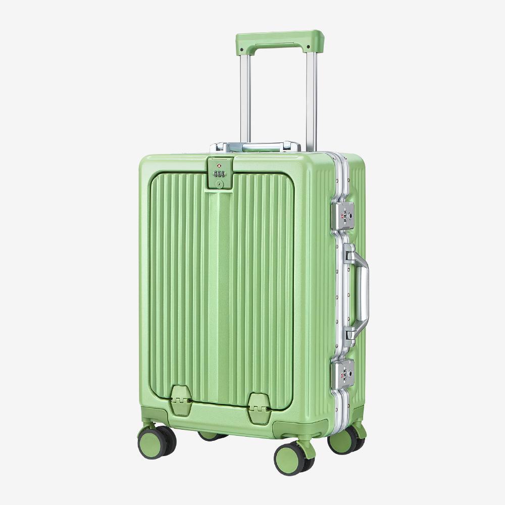 Yongsheng 20" Cabin Suitcase: New Dry-Travel Design, Aluminum Frame, Trolley Case with Custom Lock, Anti-Fall Security.