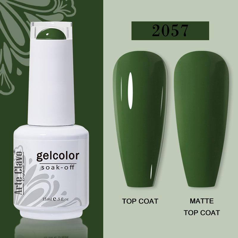 Arte Clavo Nail Gel Polish 15ml Soak Off Gel Varnish Colorful Glass Bottle Bright Color Glitter Varnish Nail Polish