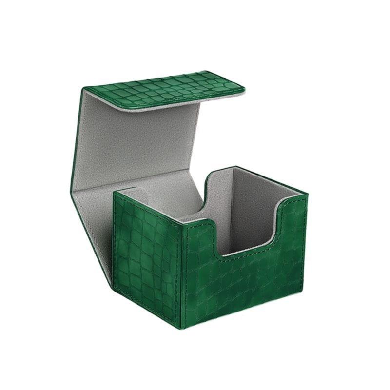 Magnetic Playing Cards Deck Card Storage Box for Game Cards Storage PU Leather Deck Card Box Card Deck Case Cards Box