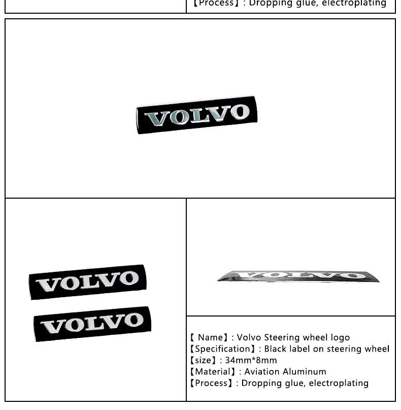 Acessórios de Decoração com Adesivo de Logotipo para Grade Frontal e Porta-malas de Carro Para Volvo Rdesign Polestar AWD V50 S60 XC60 S40 XC40 XC90 V60 S80 S90