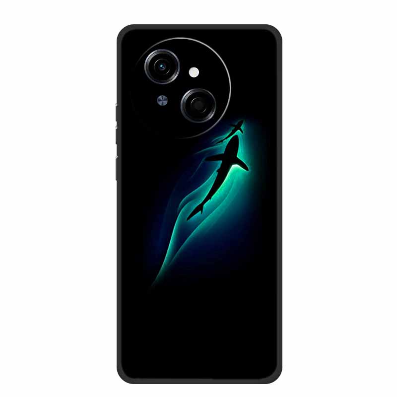 For Tecno Spark Go 1 S Case Coque Black Silicone Soft Phone Case For Tecno Spark 40C Go 1S Pop 9 4G Back Cover Case 40 C Funda