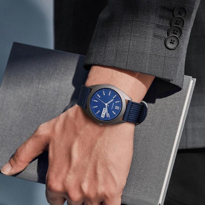 BERNY Watch Men's Titanium 10 ATM Analog Quartz Luminous Blue