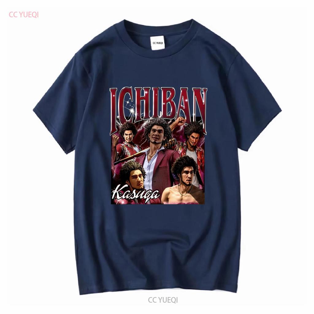 Limited Ichiban Kasuga Vintage T Shirt For Women and Man SweaT 90s Bootleg Long or Short Sleeves Vintage Washed Homme Stretched