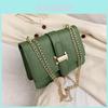 Pu Small Shoulder Bag With Chain Handle For Street Style Women