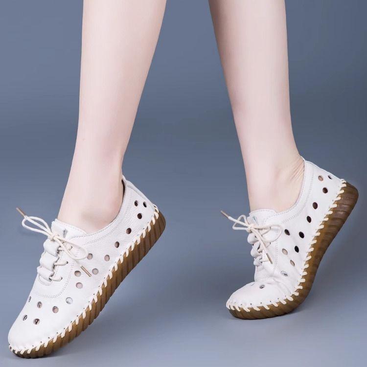 

Женская обувь Hollow Out Летние новые сандалии Дышащая повседневная обувь 40