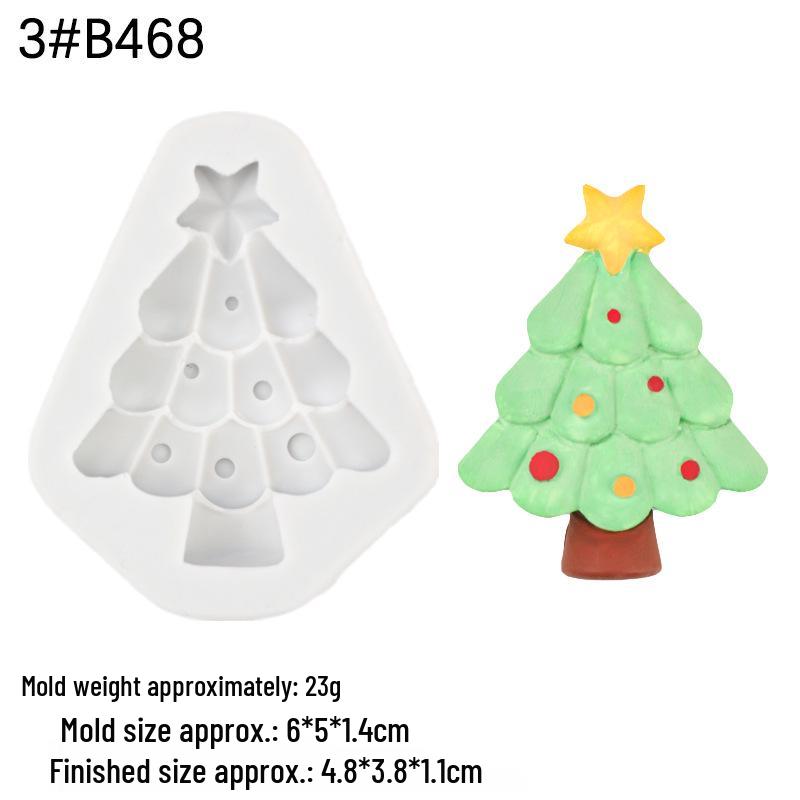 Multe Matrițe de Silicon pentru Tort Brad de Crăciun pentru Decorarea Scenei de Sărbătoare