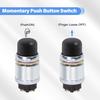 2 PCS Engine Start Push Button Momentary Start Switch, 12V 50A Waterproof Momentary Push Button Switch For Car Truck Boat RV ATV