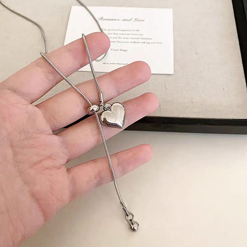Simple Long Pull-Out Adjustable Necklaces For Women Girls Luxury Elegant Versatile Necklace Jewelry Accessories Gifts