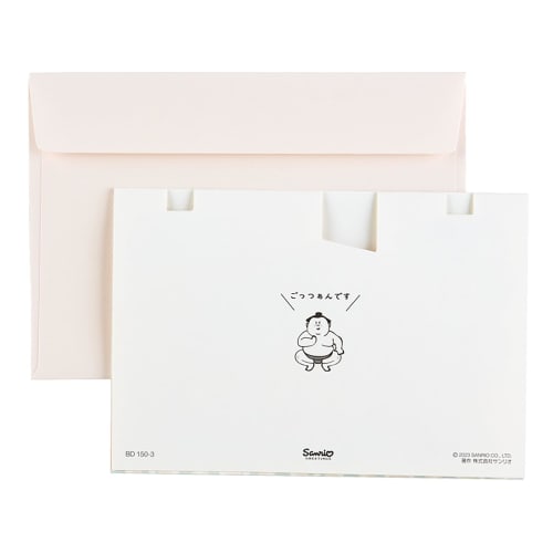 Sanrio Birthday Card Yokozuna Yokozuna Greeting Card Can be shipped overseas BD150-3 SANRIO 950211