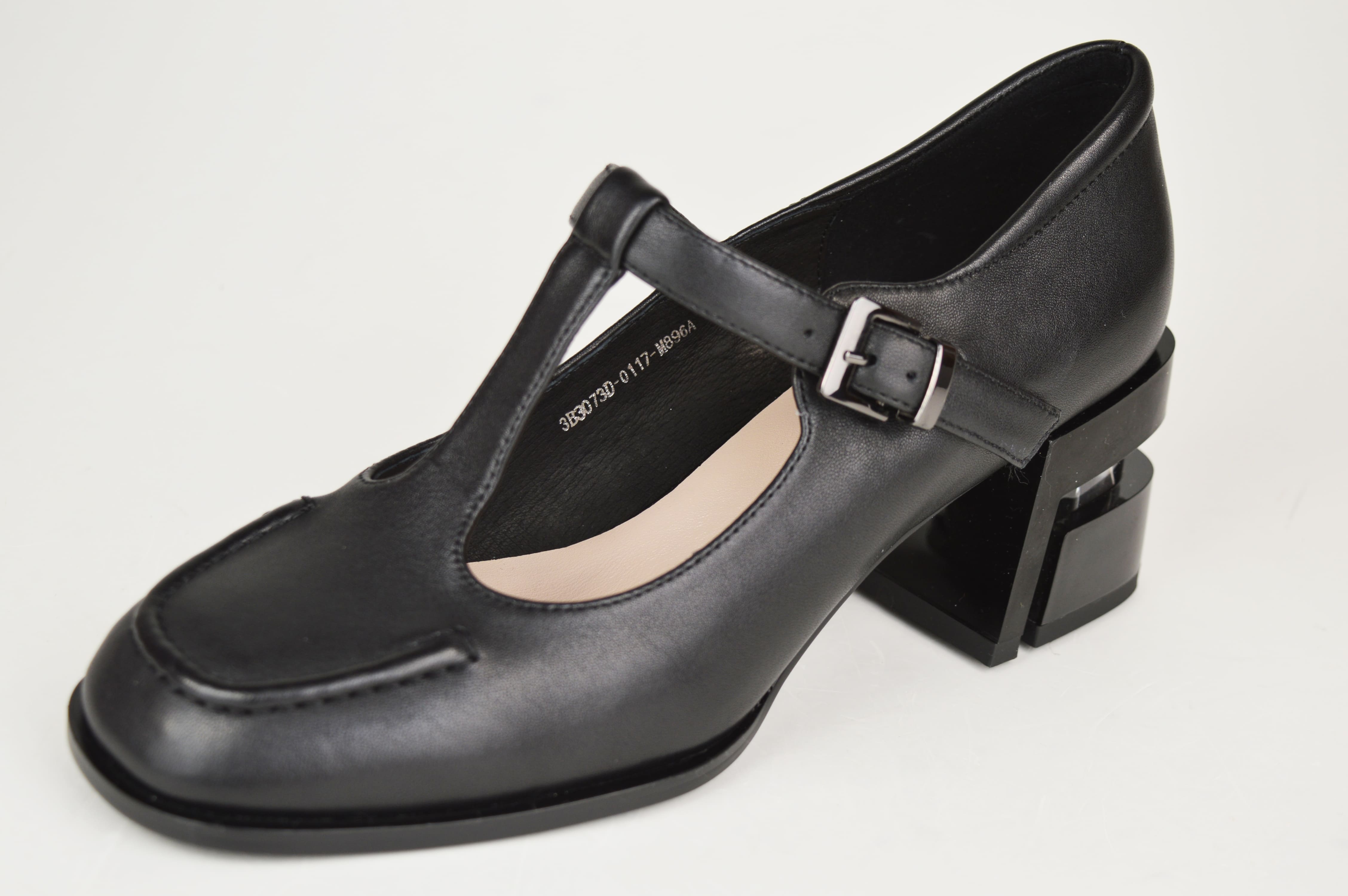 

Туфлі на підборах Berkonty 3073 35 Чорний шкіра 40 чорний