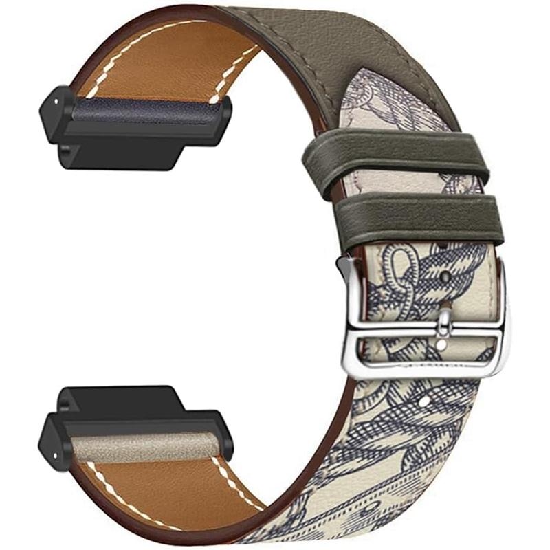 Leren band voor Garmin Forerunner 235 735 XT 230 220 630 620 stikkleur horlogeband voor Approach S20 S6 polsband armband metalen connectoren