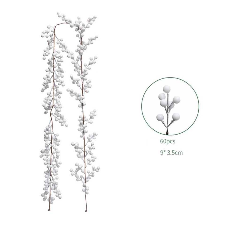 Vibrant Red Berry Garland 6FT Artificial Vine for Christmas Parties and Crafts