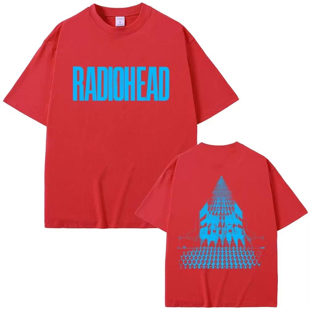 Unisex Radiohead Europe Return Tour Hip Hop Rock Loose Street Fashion Short Sleeve Unisex And Unisex TShirt