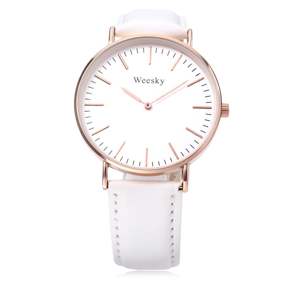 Weesky 699 Unisex Quartz Watch Nail Shape Scale Leather Band Wristwatch Buy At A Low Prices On Joom E Commerce Platform