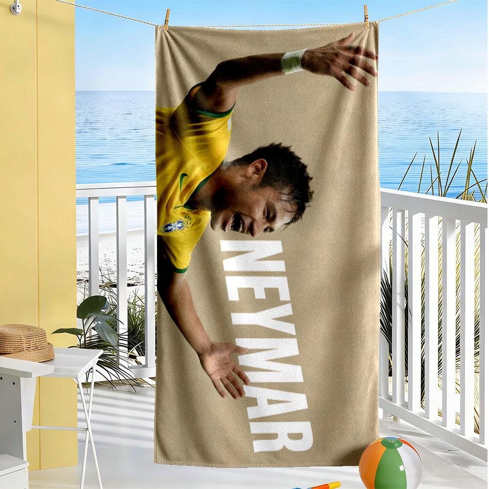 Neymar S Dynamic Celebration Beach Towel High Absorbency & Quick-Dry Comfortable Lightweight