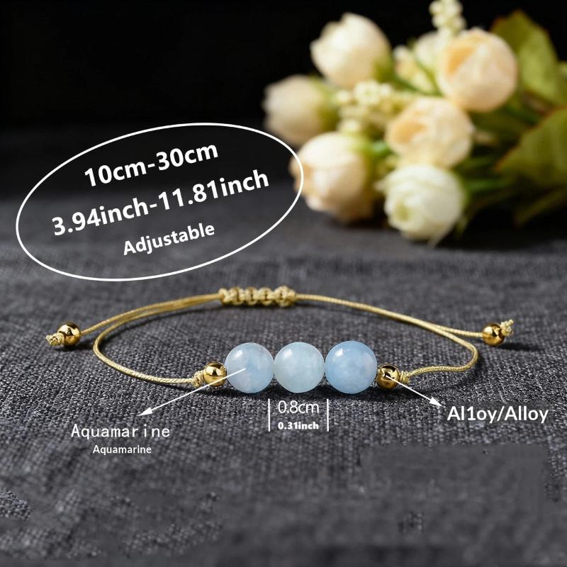 Elegant And Minimalist Bracelets For Women Handmade Adjustable Weave Beads Bracelets Claming Item For Ladies