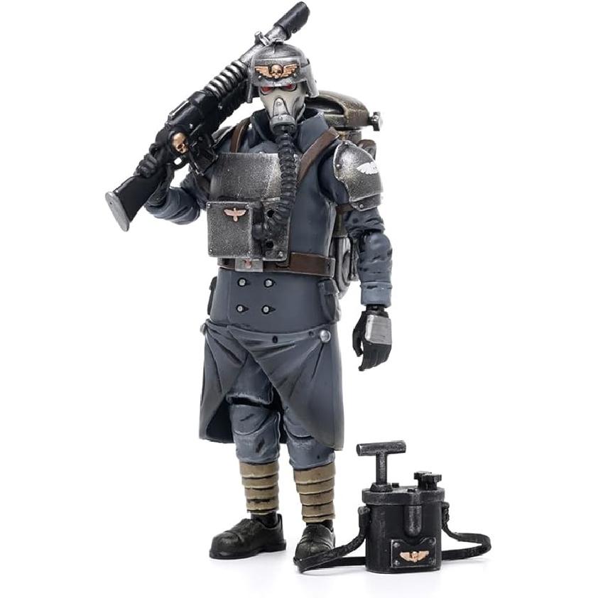 JOYTOY Фигурка 1/18 Warhammer 40,000 Астра Милитарум Корпус Смерти Крига Отряд Ветеранов Гвардеец Специалист по подрывам Warhammer40K Jt2658
