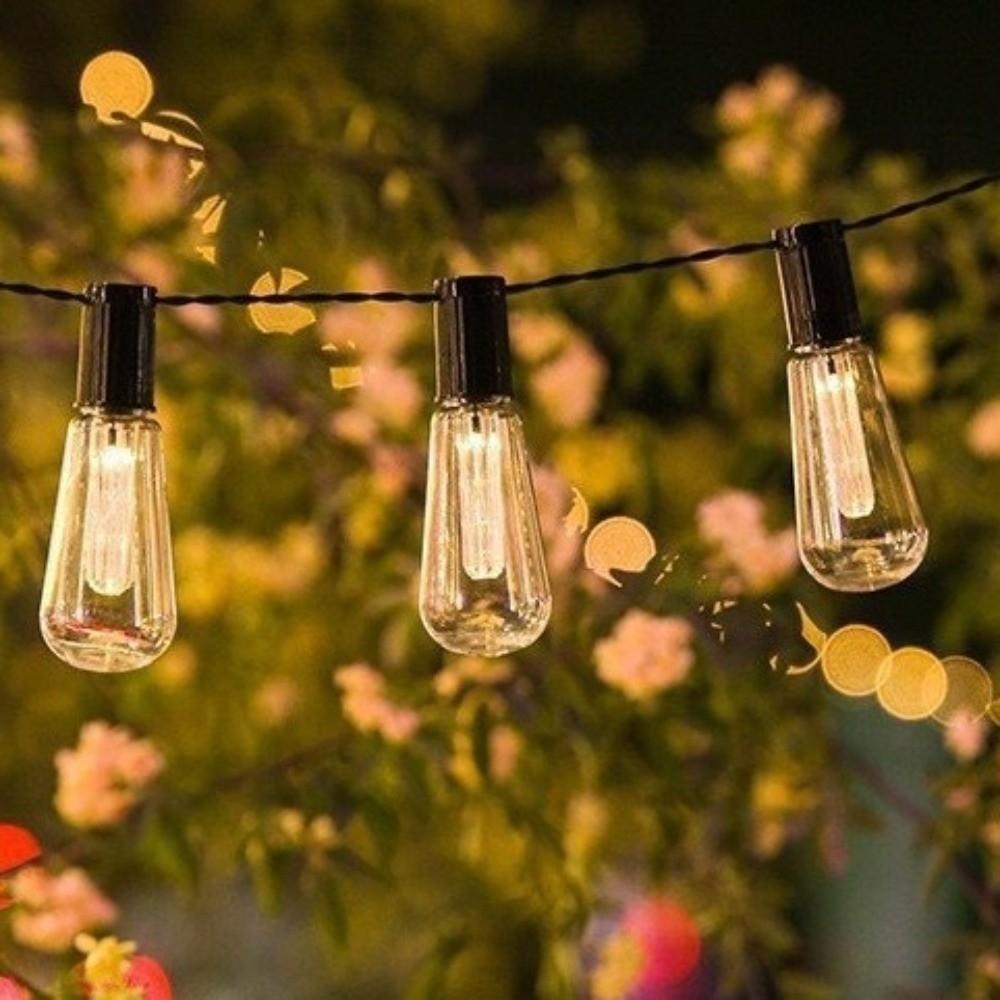 Retro LED Fairy Light String 8 Lighting Modes LED Hanging Light Garland Light Garden