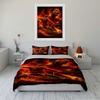 Fiery Soccer Bedding Set for Fans Bedding set (1 duvet cover, 2 pillowcases, duvet not included)