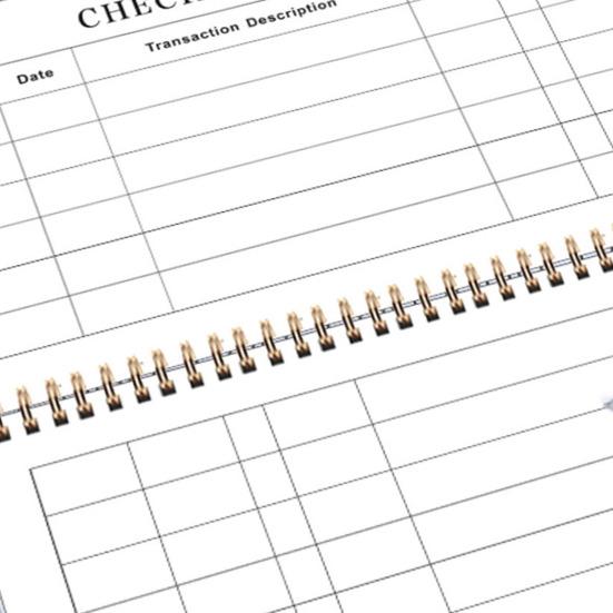 Checkbook Register Business Finance Management Ledger Transaction Registers Bank Check Register Book for Deposit Credit Card