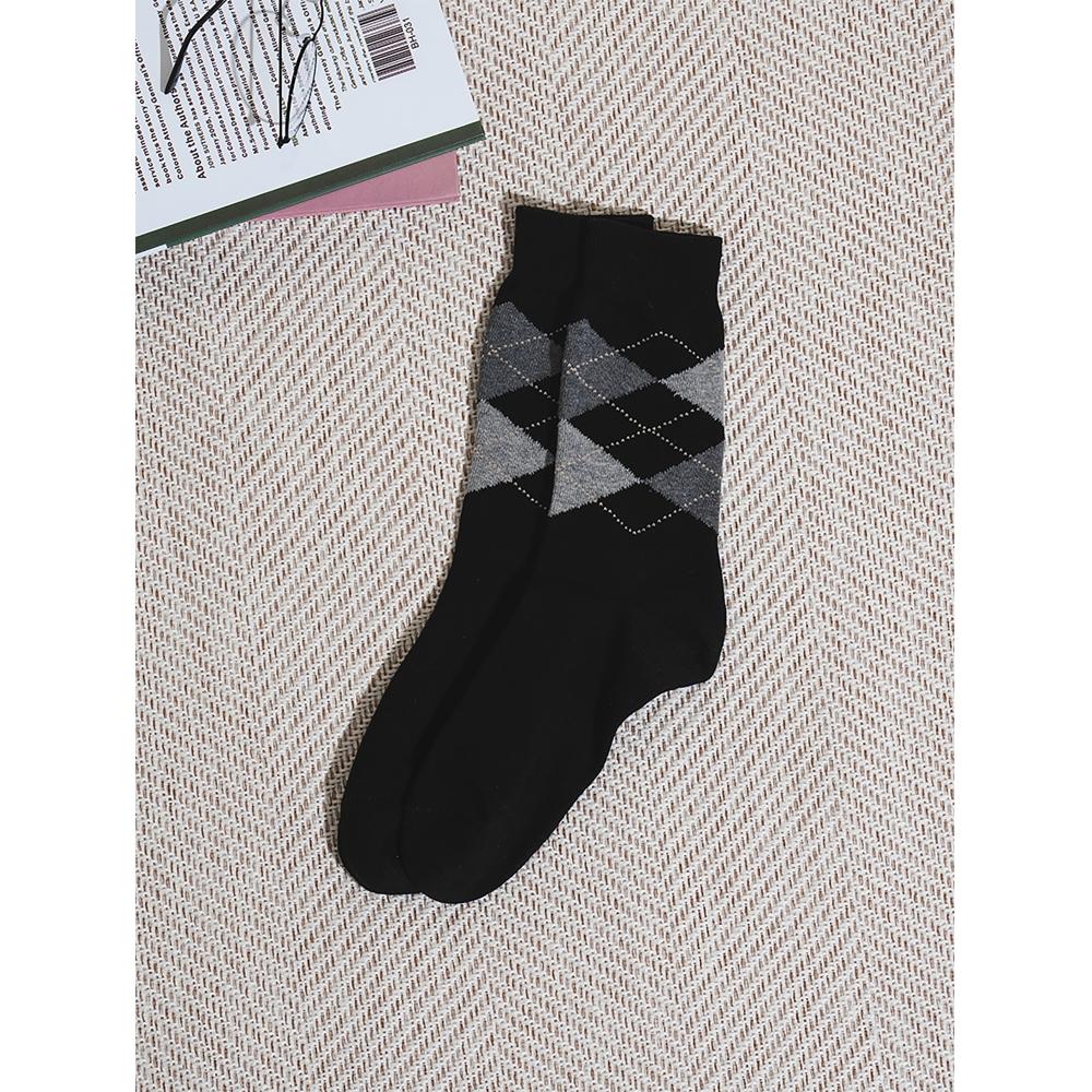 

Носки мужские DaiSo S Formal SockS Argyle Check, черные