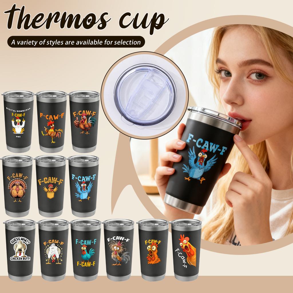 20-ounce Stainless Steel Water Bottle, Car Insulated Cup, Long-lasting Temperature Control, Funny Gift, Gift For Friends And Family