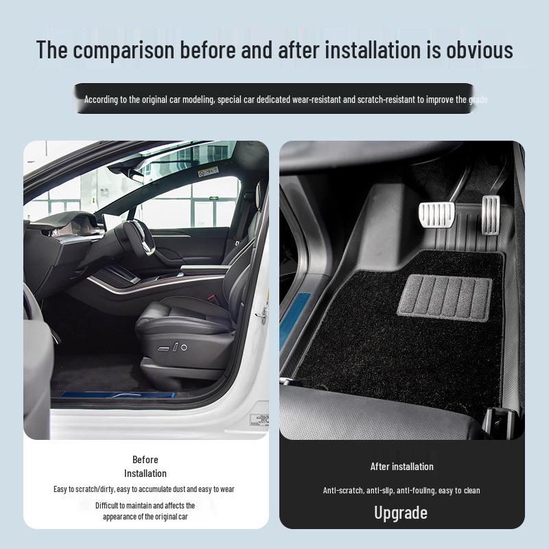 2022 Tesla Model X TPE Car Mats: Full Environmental Protection for Trunk and Backrest