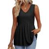 Women's Vest Fashion Elegant Ruffle Top Women's Elegant Sleeveless V-neck Doll Vest
