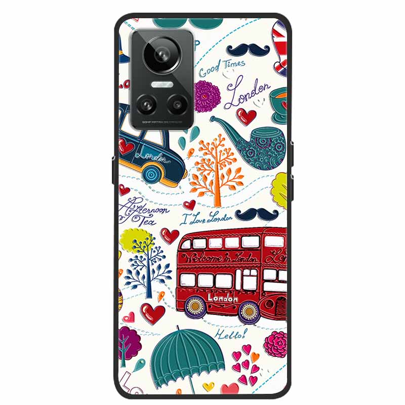 For Realme GT Neo3 5G Case 3D Flower Emboss Soft Silicone Phone Back Cover Case For OPPO Realme GT Neo2 Neo 3 Coque for Bumper
