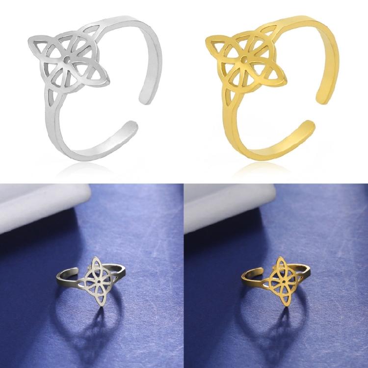 Witchcraft Knot Rings Gift for Women Geometric Celtic Knot Vintage Jewelry