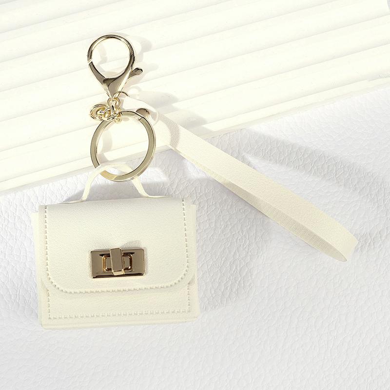Creative Mini Leather Hangbag Bag Hanging Decoration Versatile Bag Pendant  Coin Purse Keyring Mini Headphone Bag Pendant