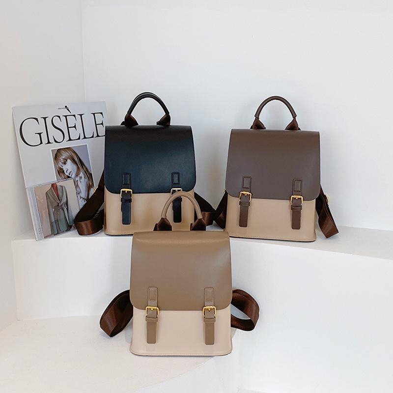 Fashionable Simple Backpack Female College Student Backpack Spring and Autumn New Large Capacity Backpack Travel Backpack