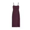 Spring New Women's Clothing Ins Style Silm Double-Sided Cloth Straight Collar Camisole Long Dress 3641317