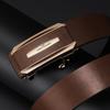 Men's Belt Genuine Leather Inner Wear Automatic Buckle Business Cowhide Belt Middle Aged and Young Trendy Casual Versatile Trousers Belt Men