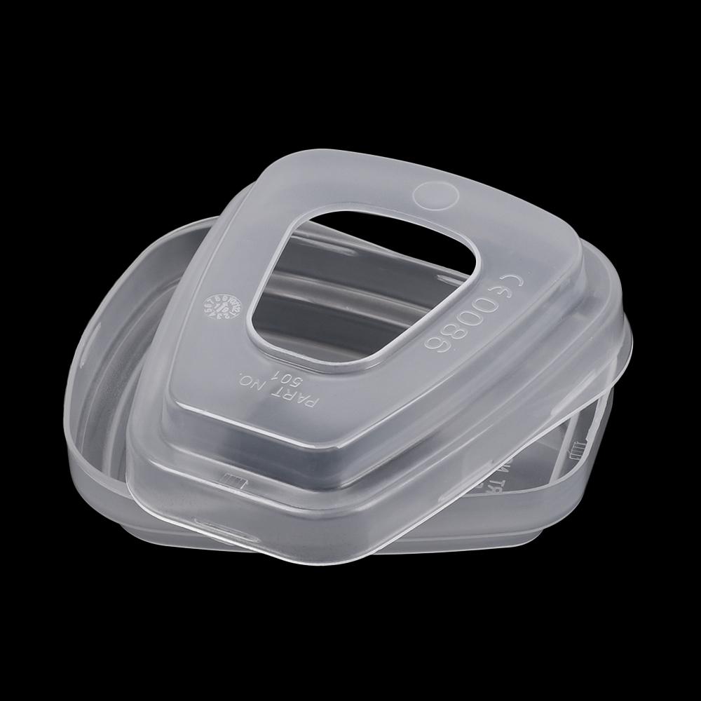 10PCS Anti-dust Retainer Case Safety Respirator Part 501 Filter Adapter Plastic Cover for 3*M 501 6800 6001 5N11 5P71 7502 6200