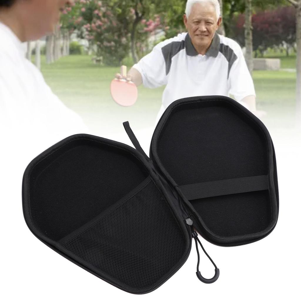 Table Tennis Paddle Cover Heavy Duty Extra Support Hard Shell Water Resistant Fits Up To 2 Paddles Table Tennis Racket Case B