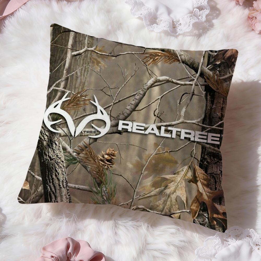 Cool R-Realtree Cushion Cover Premium Comfort Reversible Pillow Cove -Two In One Design for Any Room & Car Interior
