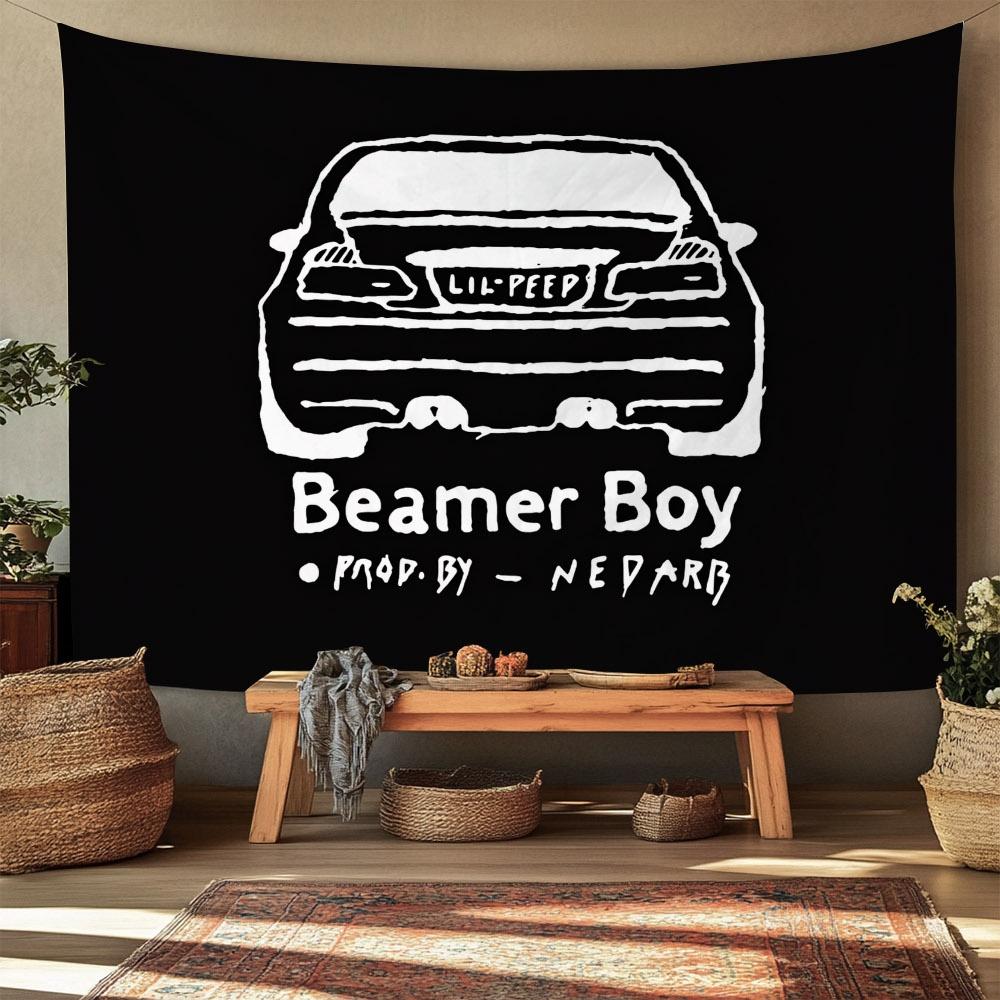 

Beamer Boy Theme Digital printing polyester wall hanging tapestry decorative Living room bedrooms Office background gift 74x94cm(29x37in)
