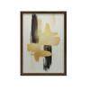 Kontrast Złota I Czerni Kontrast Złota I Czerni, 50X70 Cm, Rama Drewniana Ciemny Brąz, Papier Matowy 230 Gsm
