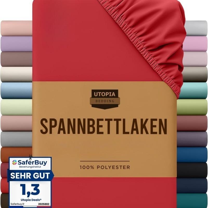 Matratzenschoner Wasserdicht, Spannbettlaken, Atmungsaktiv, Matratzenauflage Waschbar Inkontinenzauflage, Feuchtigkeitsschutz, Bettlaken Anthrazit Sheet 80X200x30cm rot