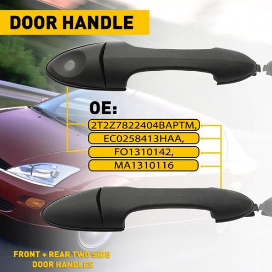 Door Handle For Front Rear Focus LH 00-2007 Ford Outer /RH Smooth