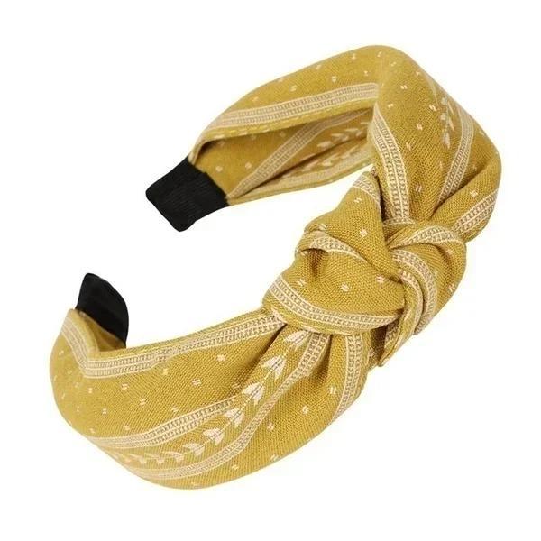 Fashion Knotted Headbands For Women Girls Solid Color Hair Band Simple Cross Knot Hairbands Hair Hoop Hair Accessories For Women