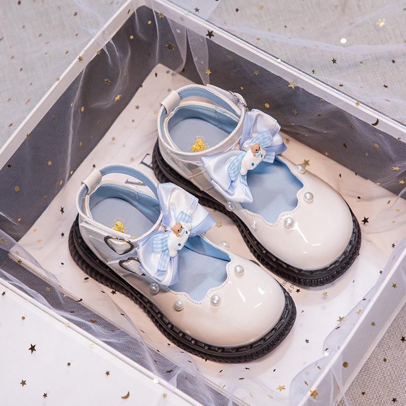 Girls' Leather Shoes 2025 Spring and Autumn New Girls' Sweet Bow Princess Shoes Children's Fashion Lolita Single Shoes Trend